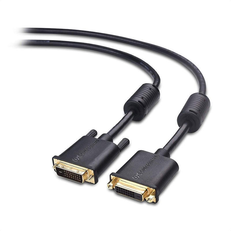 Cable Matters DVI to DVI Extension Cable (DVID Dual Link Extension Cable) - 6 Feet - Image 1